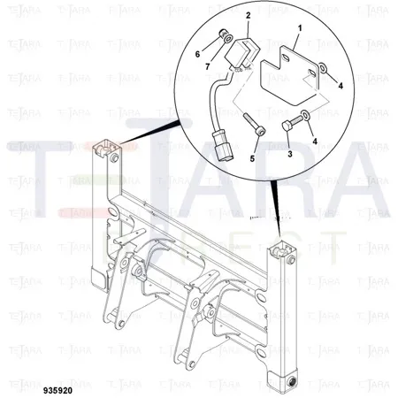 JCB Part No.# 332/C9990, VANE SENSOR 3 WAY DTM - JCB Spare Parts