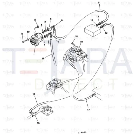 JCB Part No.# 1315/3317Z, BOLT M8x75 - JCB Spare Parts