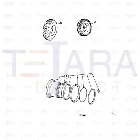 JCB Part No.# 254/05502, WHEEL O RING - JCB Spare Parts