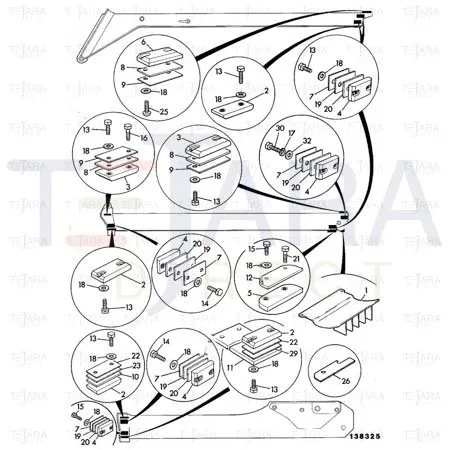 JCB Part No.# 1318/3512Z, BOLT M12x50 NYLON - JCB Spare Parts
