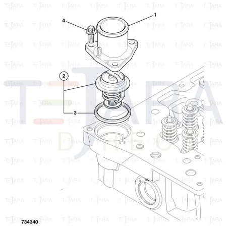 JCB Part No.# 320/04618, THERMOSTAT ABI - JCB Spare Parts