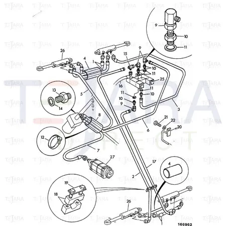 JCB Part No.# 612/23800, HOSE.3/8BSP - JCB Spare Parts
