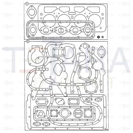JCB Part No.# 813/00205, SUPP.GASKET SET - JCB Spare Parts