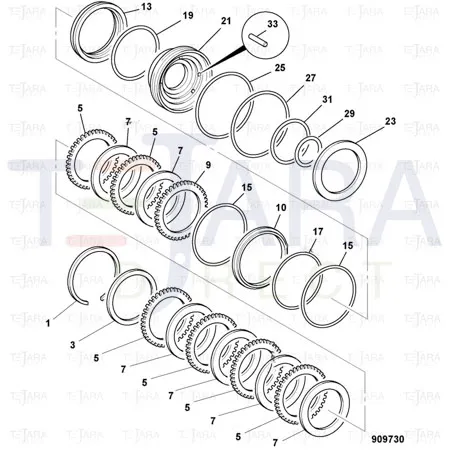 JCB Part No.# 332/C4672, Gasket - JCB Spare Parts
