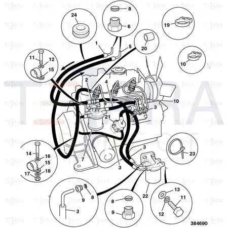 JCB Part No.# 246/00646, PUMP - JCB Spare Parts