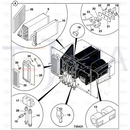 JCB Part No.# 826/01311, FASTENER 1/4 TURN - JCB Spare Parts