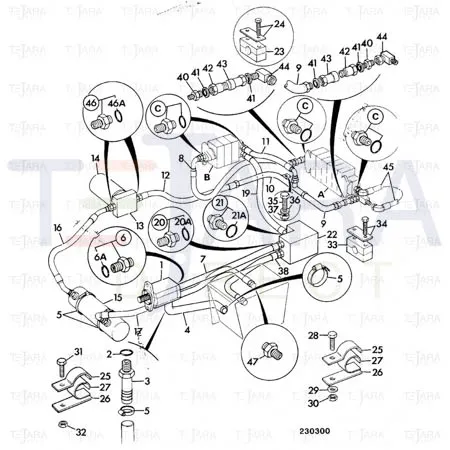 JCB Part No.# 614/24300, HOSE - JCB Spare Parts