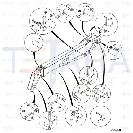 JCB Part No.# 811/50501, P/PIN 50.80/50.70*427 - JCB Spare Parts