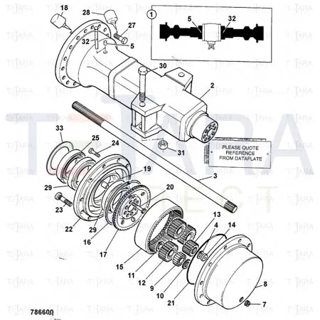 JCB Part No.# 458/20403, HUB SEAL COVER PLATE - JCB Spare Parts