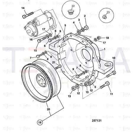 JCB Part No.# 1315/3413Z, BOLT M10x55 - JCB Spare Parts