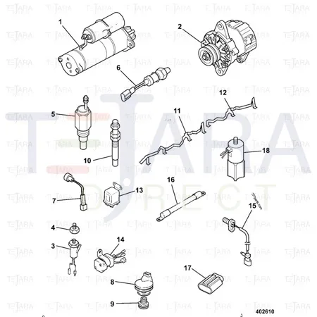 JCB Part No.# 716/30150, Sensor eng speed - JCB Spare Parts