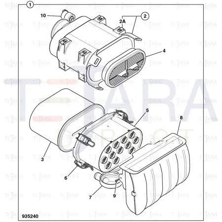 JCB Part No.# 332/C3006, Adapter scavenge - JCB Spare Parts