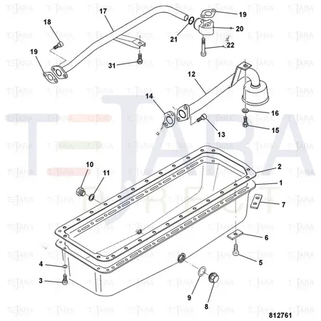 JCB Part No.# 02/950386, Gasket - JCB Spare Parts