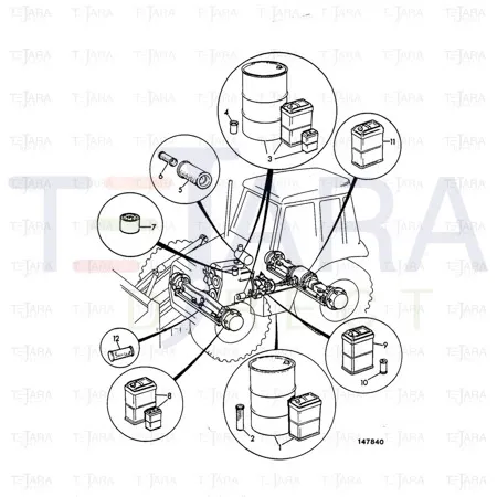 JCB Part No.# 32/906801, ELEMENT AIR PQ60 - JCB Spare Parts