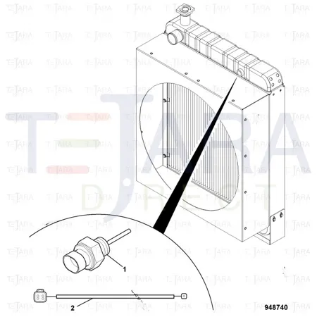 JCB Part No.# 320/04592, LIQUID LEVEL SWITCH - JCB Spare Parts