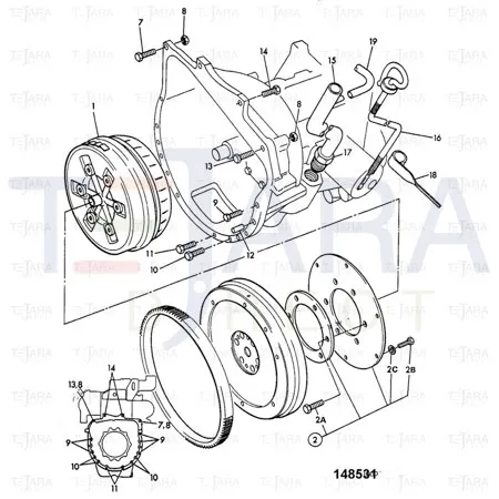 JCB Part No.# 155/10600, 1SEALASTIC NUT - JCB Spare Parts