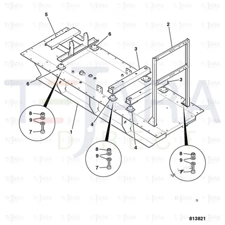 JCB Part No.# 321/10058, Mounting anti-vibr - JCB Spare Parts