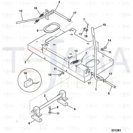 JCB Part No.# 701/80215, SWITCH LIMIT - JCB Spare Parts