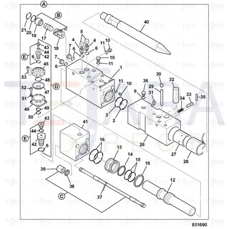 JCB Part No.# 332/A2445, Bush - JCB Spare Parts
