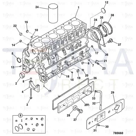 JCB Part No.# 02/910796, PLUG - JCB Spare Parts