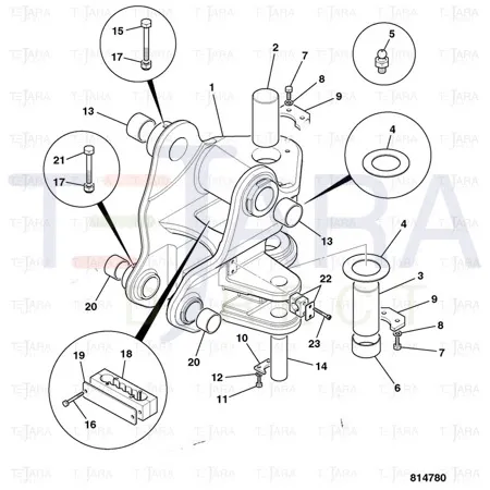 JCB Part No.# 1315/3520D, (W) BOLT M12x100 - JCB Spare Parts