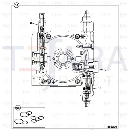 JCB Part No.# 20/950916, VALVE - JCB Spare Parts
