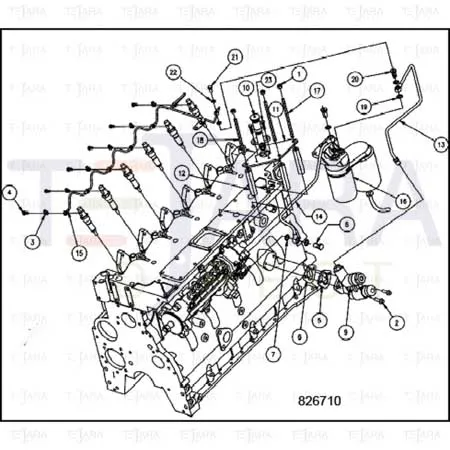 JCB Part No.# 332/Y3311, Pump Fuel Tr - JCB Spare Parts