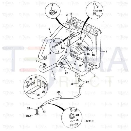 JCB Part No.# 834/00702, HOSE - JCB Spare Parts