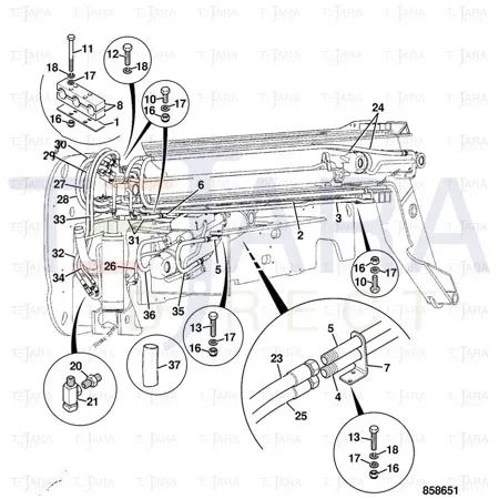 JCB Part No.# 614/80062, JCB-HOSE 5/8BSP 425mm - JCB Spare Parts