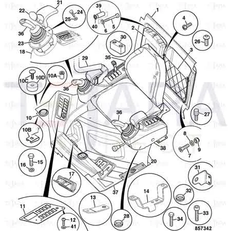 JCB Part No.# 331/67408, SWITCH PLATE-PMS - JCB Spare Parts