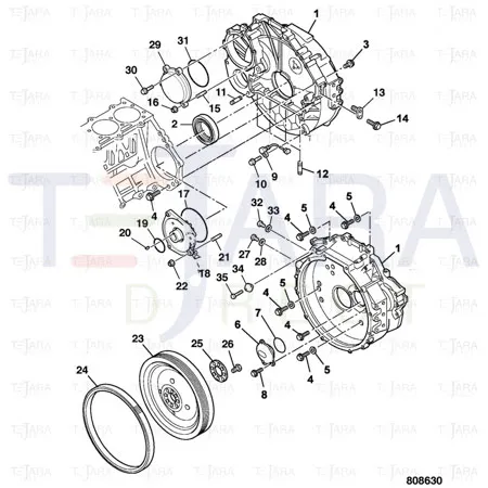 JCB Part No.# 02/801850, Seal oil rear - JCB Spare Parts