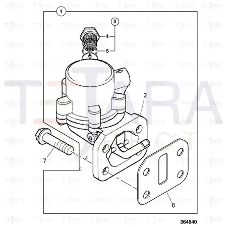 JCB Part No.# 17/913600, PUMP FUEL LIFT - JCB Spare Parts