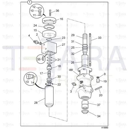 JCB Part No.# 929/07541, O-RING - JCB Spare Parts