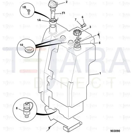 JCB Part No.# 32/925428, PLUG DRAIN - JCB Spare Parts