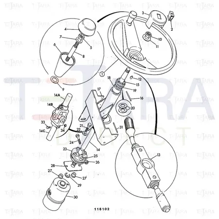 JCB Part No.# 917/02000, BEARING - JCB Spare Parts