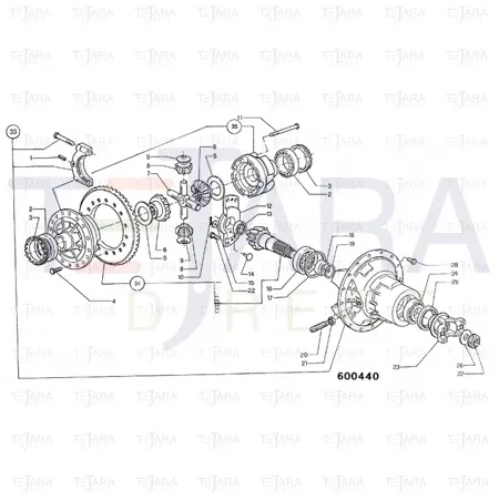 JCB Part No.# 10/906415, SS.P.N332/C8933 BEARING - JCB Spare Parts