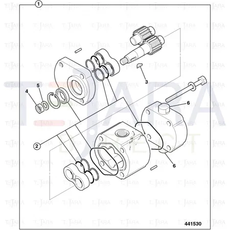 JCB Part No.# 20/925680, Motor Fan,12cc-REV - JCB Spare Parts