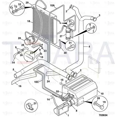 JCB Part No.# 2201/0014, CLIP - WORMDRIVE 70/90mm(KANBAN) - JCB Spare Parts