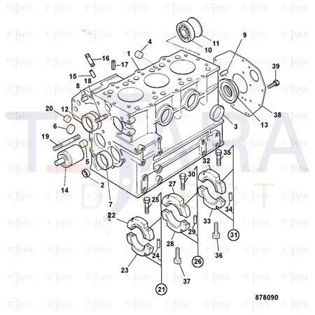 JCB Part No.# 826/10745, Screw - JCB Spare Parts