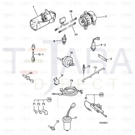 JCB Part No.# 332/J5060, Solenoid - JCB Spare Parts