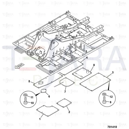 JCB Part No.# 1316/0510Z, SCREW M12 X 40 MM - JCB Spare Parts