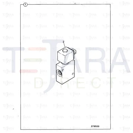 JCB Part No.# 6900/0457, Cartridge valve excl. coil - JCB Spare Parts