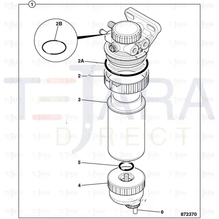 JCB Part No.# 32/925869, SS.P.N320/A7121 ELEMENT FUEL SEDIMENT - JCB Spare Parts