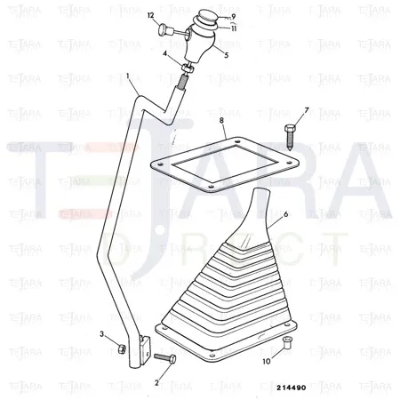 JCB Part No.# 123/05941, GEARLEVER basic - JCB Spare Parts
