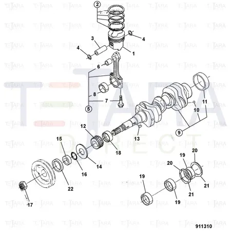 JCB Part No.# 02/601193, Clip Cir, Internal - JCB Spare Parts