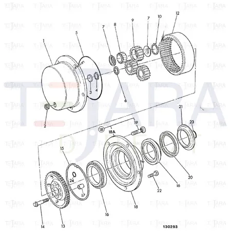 JCB Part No.# 821/00291, Circlip - JCB Spare Parts