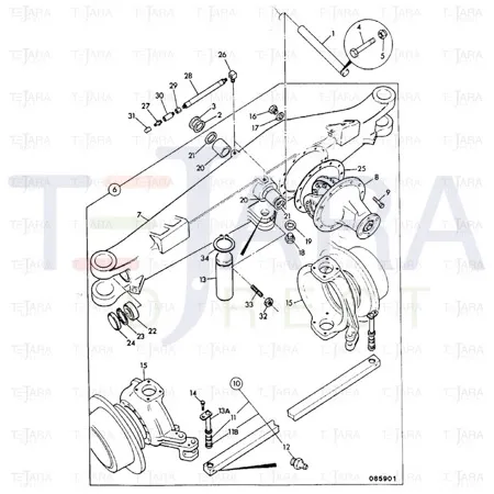 JCB Part No.# 826/00871, "THIN NUT 1/8""BSP" - JCB Spare Parts