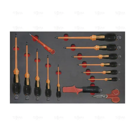 TRAY - SET OF SCREWDRIVERS 1000 V ANTIDROP ACO - EGA Master