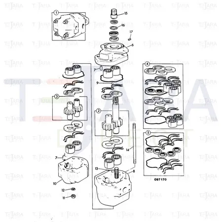 JCB Part No.# 920/01647, KIT, SEAL HYD PUMP - SINGLE - JCB Spare Parts