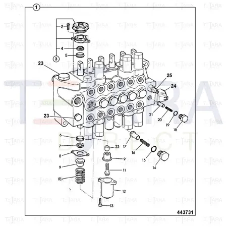 JCB Part No.# 25/222657, SOLENOID ASSEMBLY - JCB Spare Parts